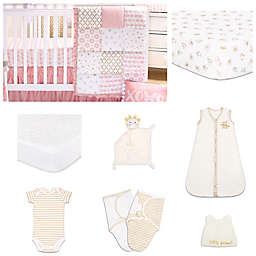 The Peanut Shell® Sweet Swan Crib Bedding Collection
