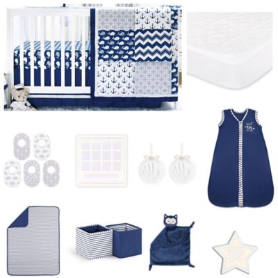 whale crib bedding