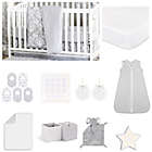 Alternate image 0 for The Peanutshell&trade; Damask Dot Crib Bedding Collection in Grey