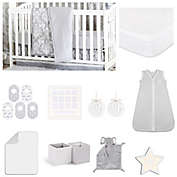 The Peanutshell&trade; Damask Dot Crib Bedding Collection in Grey