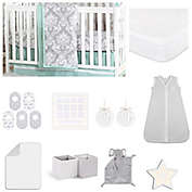 The Peanut Shell&trade; Damask Crib Bedding Collection