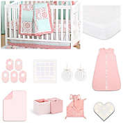 The Peanutshell&trade; Pretty Patch Medallion Crib Bedding Collection