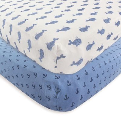 whale crib sheets