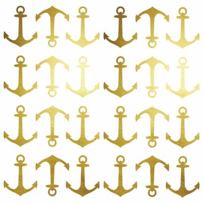 RoomMates&reg; Foil Mini Anchor Peel and Stick Wall Decals in Gold