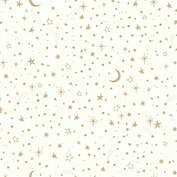 RoomMates&reg; Twinkle Little Star Peel &amp; Stick Wallpaper in Gold/White
