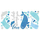 Alternate image 0 for RoomMates&reg; I Whale Always Love You Peel and Stick Wall Decals in Blue