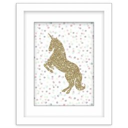 RoomMates® Glitter Unicorn 11-Inch x 14-Inch Framed Wall Art