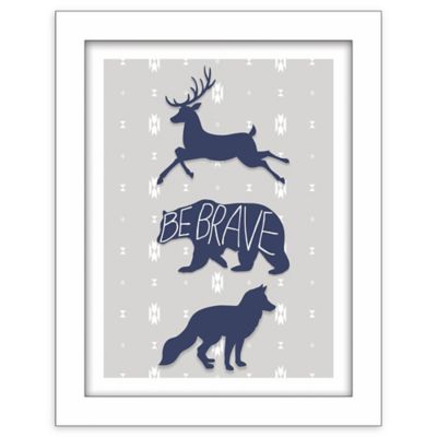RoomMates&reg; &quot;Be Brave&quot; 11-Inch x 14-Inch Shadowbox Wall Art