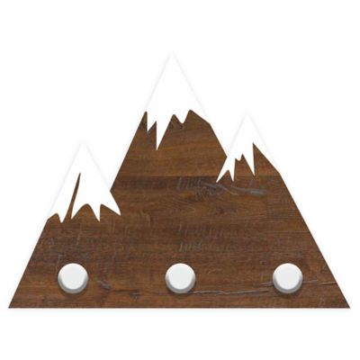 RoomMates&reg; Mountain 13.5-Inch x 10-Inch Wood Wall Art with Hooks