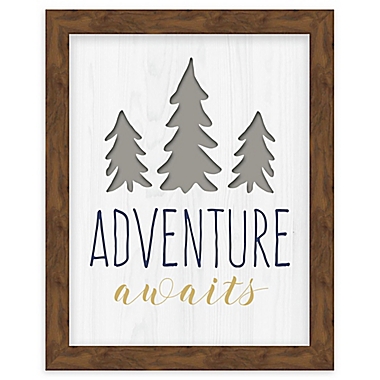 RoomMates&reg; &quot;Adventure Awaits&quot; 8-Inch x 10-Inch Framed Wall Art. View a larger version of this product image.