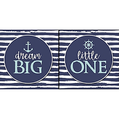 RoomMates&reg; &quot;Dream Big Little One&quot; 16-Inch x 8-Inch Boxed Diptych Wall Art. View a larger version of this product image.