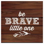 RoomMates&reg; "Be Brave Little One" 10-Inch Square Wood Wall Art