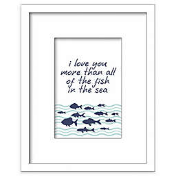 RoomMates® All of the Fish in the Sea 8-Inch Square Shadowbox Wall Art