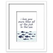 RoomMates&reg; All of the Fish in the Sea 8-Inch Square Shadowbox Wall Art