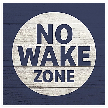 RoomMates&reg; &quot;No Wake Zone&quot; 10-Inch Square Wood Wall Art. View a larger version of this product image.