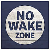 RoomMates&reg; &quot;No Wake Zone&quot; 10-Inch Square Wood Wall Art