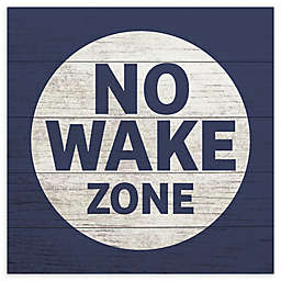 RoomMates® "No Wake Zone" 10-Inch Square Wood Wall Art