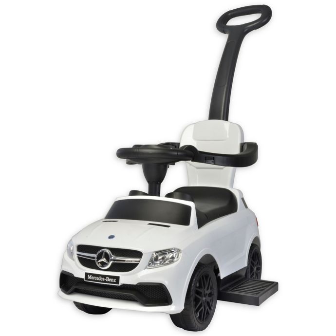 Best Ride On Cars Mercedes 3 In 1 Push Car In White