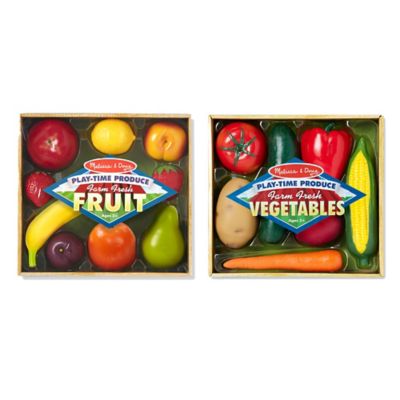 melissa & doug fruits & vegetables playtime set