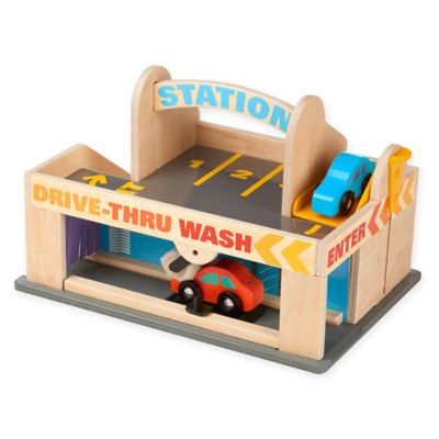 melissa and doug wooden parking garage