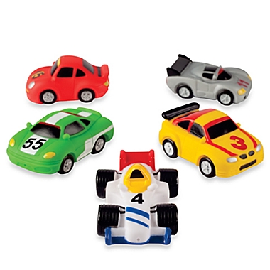 Elegant Baby&reg; Racing Car Squirties Bath Set. View a larger version of this product image.
