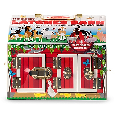 Melissa &amp; Doug&reg; Wooden Latches Barn. View a larger version of this product image.