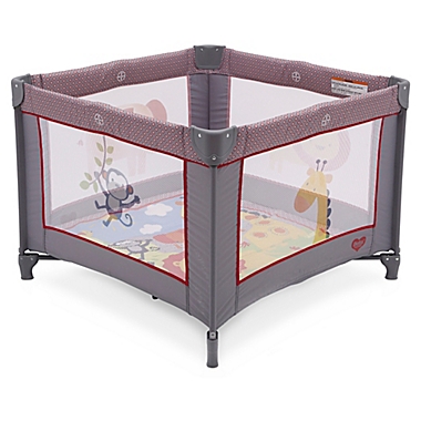 Delta Children In the Jungle 36-Inch Square Playard in Fun in Grey. View a larger version of this product image.