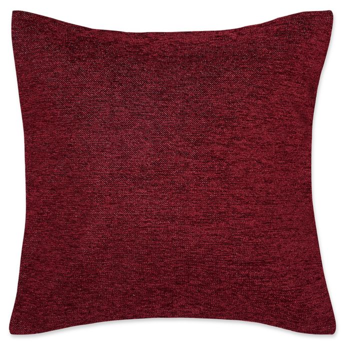 Make-Your-Own-Pillow Chenille 20-Inch Square Throw Pillow Cover | Bed