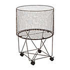 Alternate image 0 for Ridge Road Décor Round Iron Wire Rolling Basket in Bronze