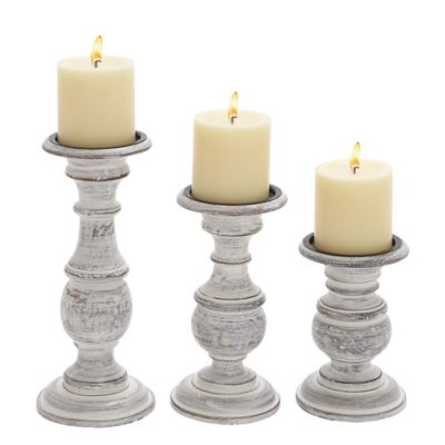 3 piece candle holder set