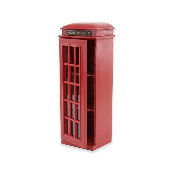 Ridge Road D Eacute Cor London Telephone Booth Cd Cabinet In Red