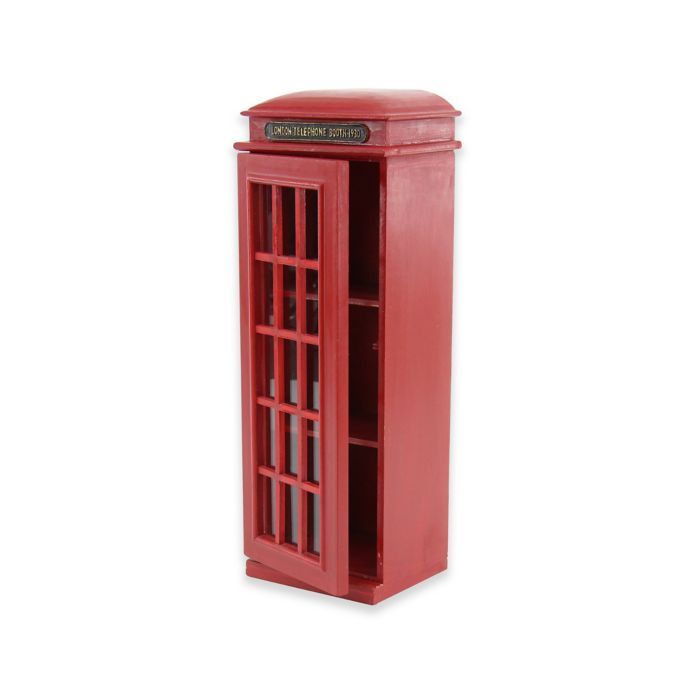 Ridge Road D Eacute Cor London Telephone Booth Cd Cabinet In Red Bed Bath Beyond