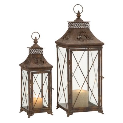 glass candle lantern