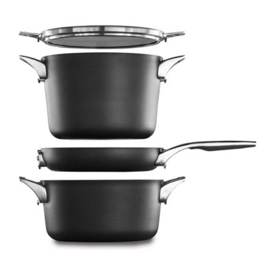 Calphalon® Premier™ Space Saving Hard Anodized Nonstick 8 Qt. Covered ...