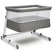 Beautyrest Room2Grow Bedside Newborn Bassinet to Infant Sleeper in Grey by Delta Children