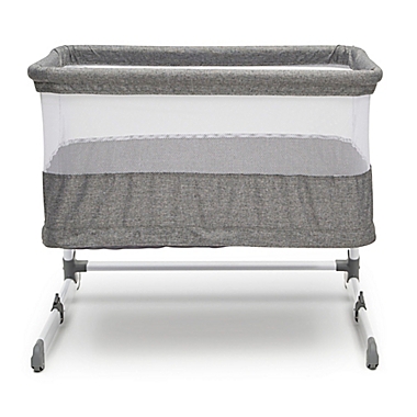 Beautyrest Room2Grow Bedside Newborn Bassinet to Infant Sleeper in Grey by Delta Children. View a larger version of this product image.