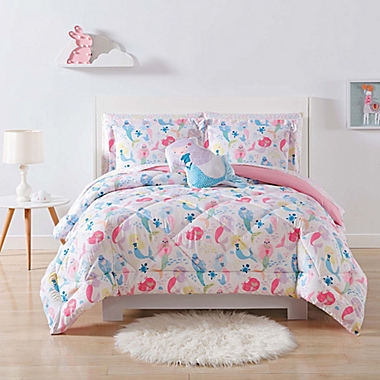 My World Mermaids Reversible Comforter Set. View a larger version of this product image.
