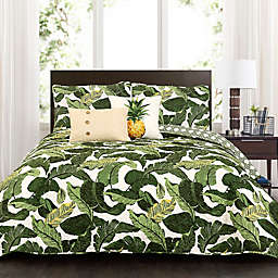 Lush Decor Tropical Paradise Full/Queen Quilt Set in Green