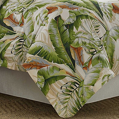 Medium Green King Details about   Tommy Bahama Palmiers Comforter Set 