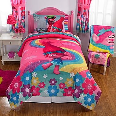 Dreamworks&trade; &quot;Trolls&quot; &quot;Show Me A Smile&quot; Full Comforter Set. View a larger version of this product image.