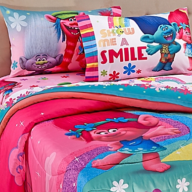 Trolls Show Me A Smile Comforter Set, Trolls Twin Bed In A Bag Queen