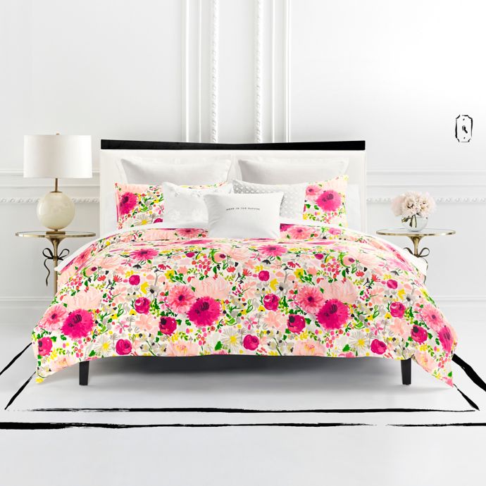 Kate Spade New York Painted Dahlias Duvet Cover In Pink Bed Bath
