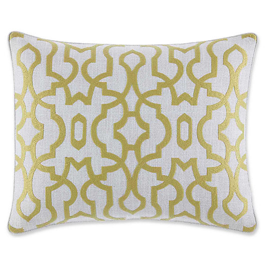 Alternate image 1 for Tommy Bahama® Palmiers Oblong Throw Pillow in Light Green