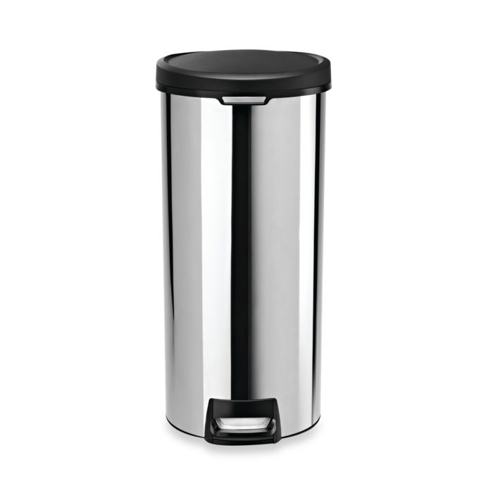 Simplehuman 30 Liter Round Stainless Steel Step Trash Can Bed Bath Beyond