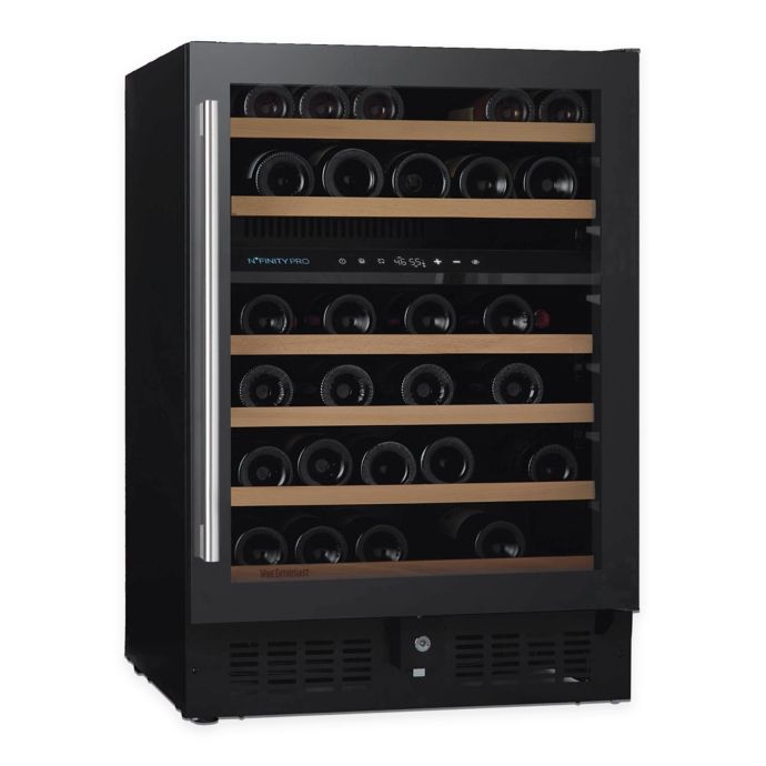 Wine Enthusiast® N'finity Pro Dual Zone Glass Wine Refrigerator Bed