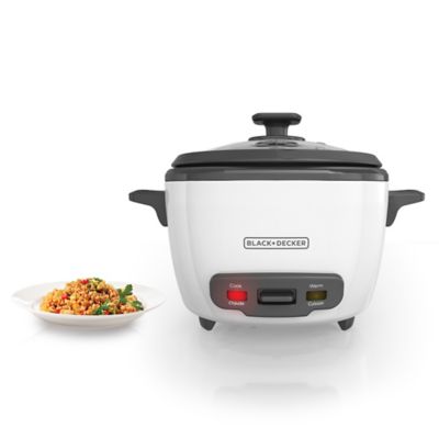 Black &amp; Decker&trade; 16-Cup Rice Cooker in White