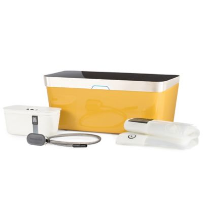 Hamilton Beach&reg; Vacuvita&reg; Home Base One-Touch Vacuum Storage System in Orange/White