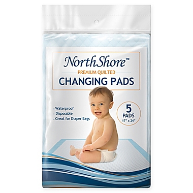 NorthShore&trade; 5-Count Premium Disposable Baby Changing Pads. View a larger version of this product image.