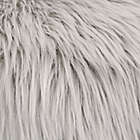 Alternate image 2 for Jean Pierre Faux Fur Square Throw Pillow in Light Grey (Set of 2)
