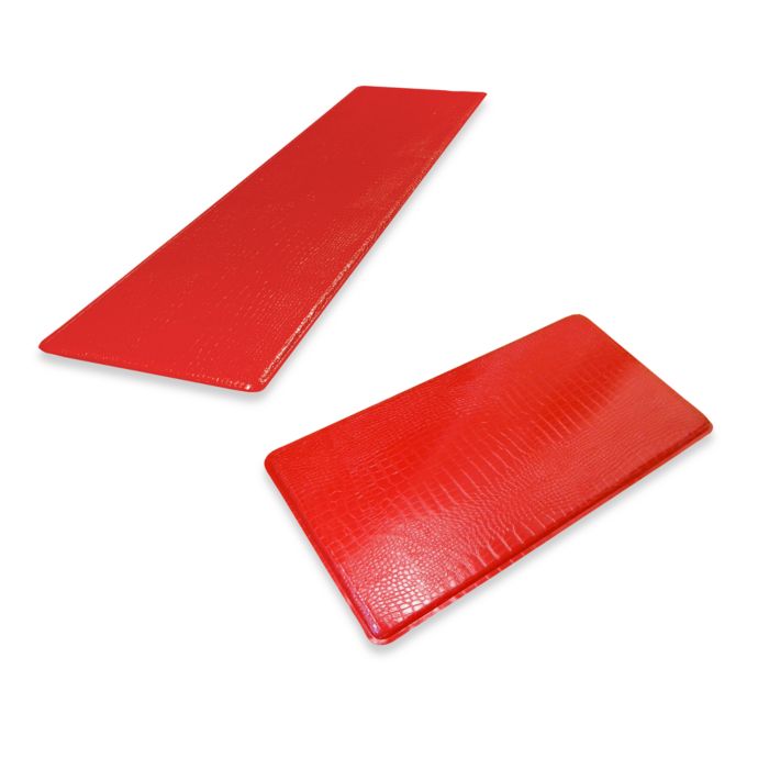 Gelpro Original Gel Filled Anti Fatigue Crocodile Mat In Red